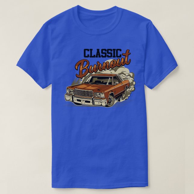 T-shirt Caricature classique Burnout (Design devant)