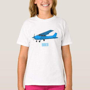 T-shirt Caricature d'avion à voilure fixe