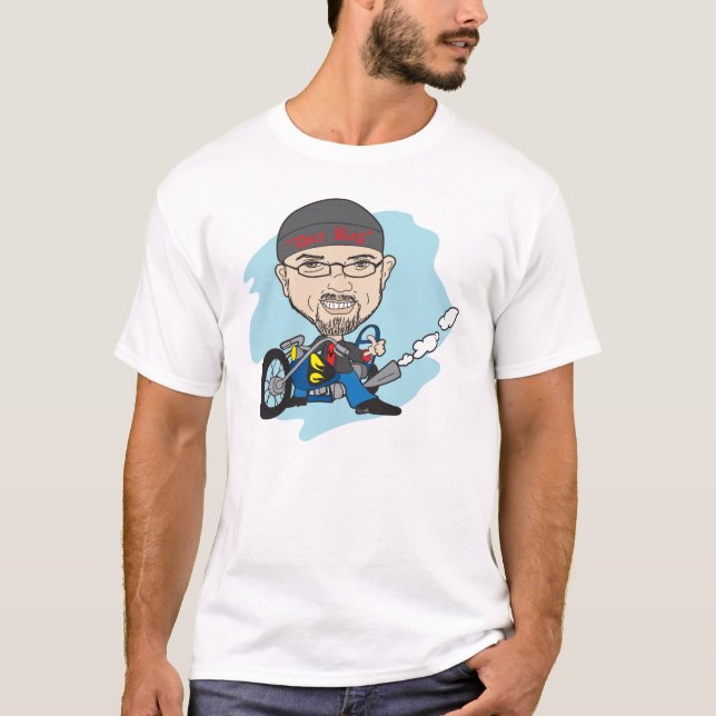 T-shirt caricature de bande dessinée (Devant)