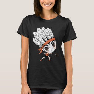 T-shirt Caricature de Birdie Manga de Cute Chibi Badminton