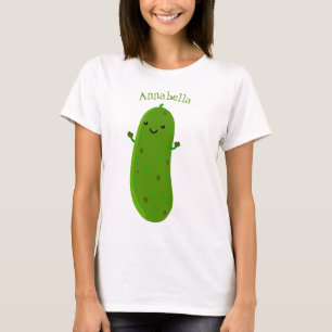 T-shirt Caricature de cornichon joyeux
