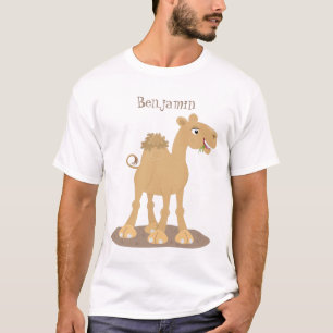 T-shirt Caricature de dromadaire joyeux et souriant