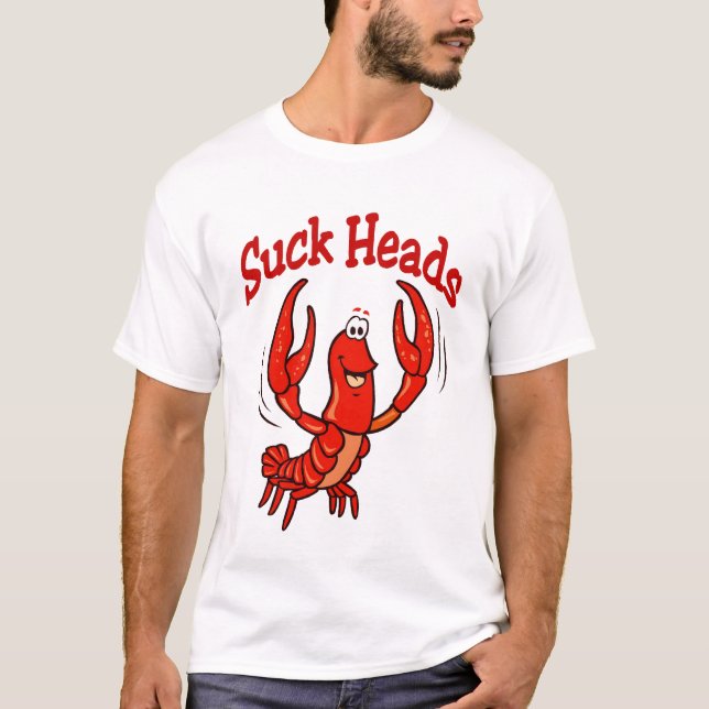 T-shirt Caricature de la langouste (Cajun Crawfish) (Devant)