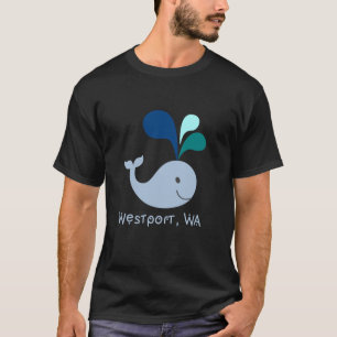 T-shirt Caricature de l'amoureux des baleines Westport Was