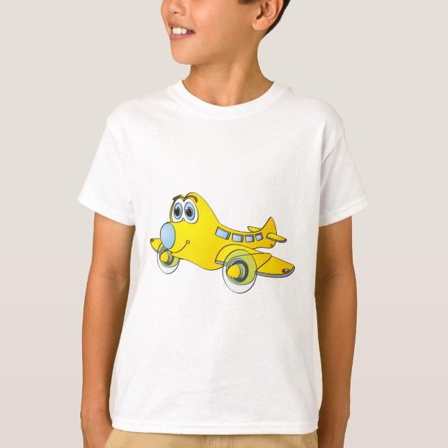 T-shirt Caricature de l'avion (Devant)