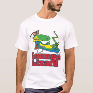 T-shirt caricature de lézard salon