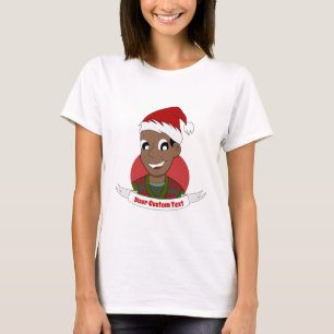 T-shirt Caricature de Noël de l'homme qui rit