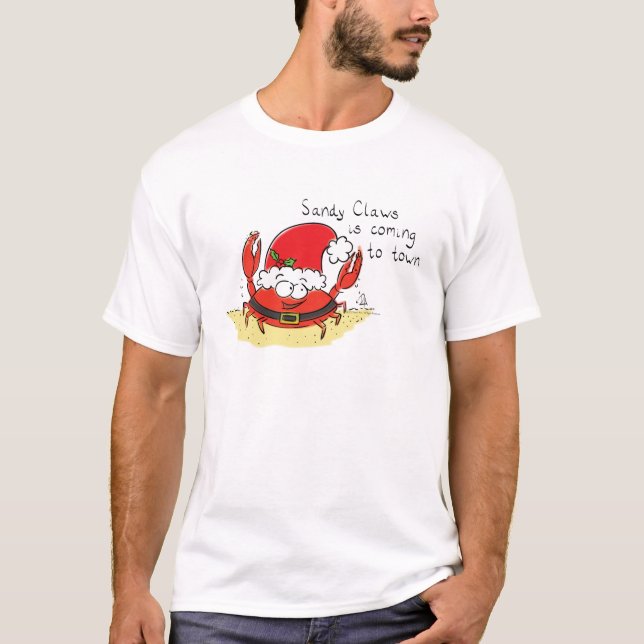 T-shirt Caricature de Noël de Noël de Noël amusant Père No (Devant)
