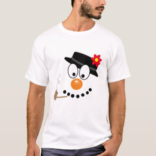 T-shirt Caricature de Noël Snowman