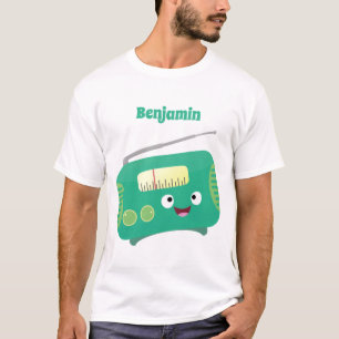T-shirt Caricature de radio rétro amusante