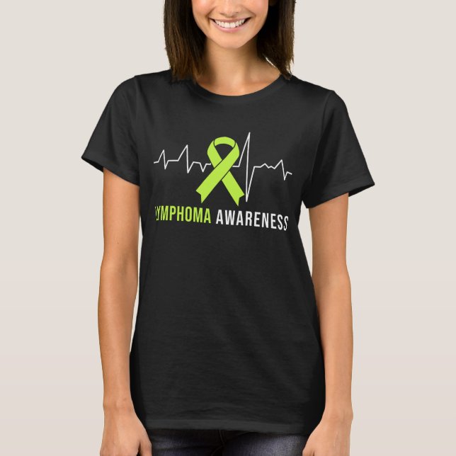 T-shirt Caricature de sensibilisation au lymphome (Devant)