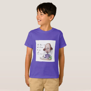 T-shirt Caricature de Shakespeare et garçons de citation d