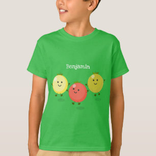 T-shirt Caricature de tomates cerises mûres