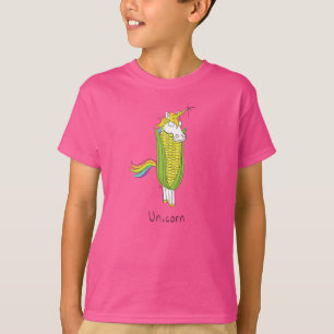 T-shirt Caricature drôle Unicorn mignon pour enfants