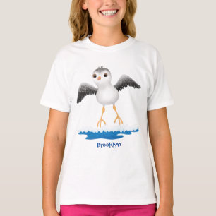 T-shirt Caricature en bécasseau mignon