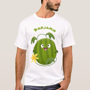 T-shirt Caricature joli et souriant de pastèque