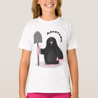 Caricature mole joyeux