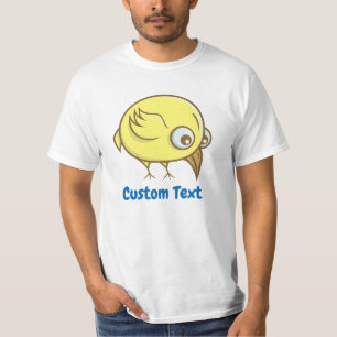 T-shirt caricature oiseau jaune