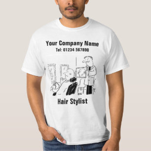 T-shirt Caricature pour personnaliser la liste des cheveux