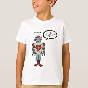 T-shirt Caricature Robot Rétro Cute Kids Boy Fête d'annive