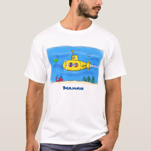 T-shirt Caricature sous-marine joyeuse