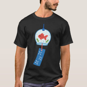 T-shirt Carillon japonais Goldfish Furin
