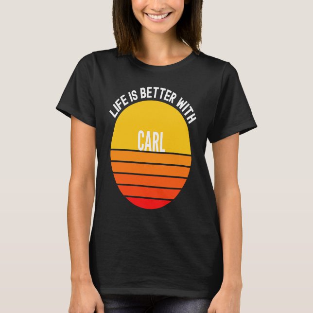 T-shirt Carl avec Carl (Devant)