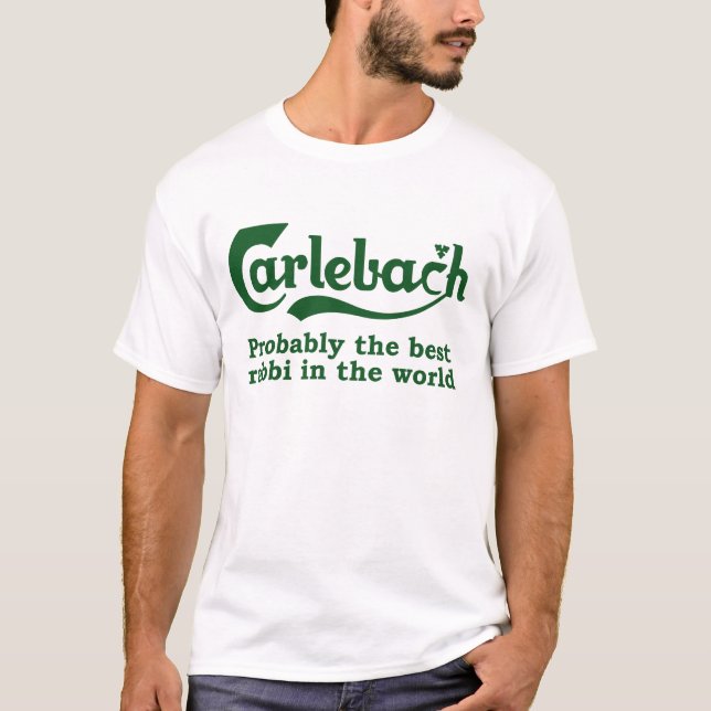 T-shirt Carlebach - le meilleur rabbin au monde (Devant)