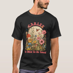 T-shirt Carlee Nom Cute Retro Girls Fleur sauvage Carlee N
