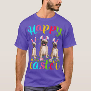 T-shirt Carlin Amoureux des chiens Drôle Oeuf de Pâques Ca