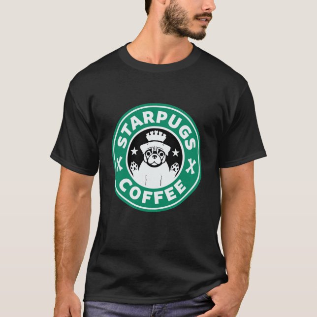 T-shirt Carlin amusant de café Starpubs (Devant)