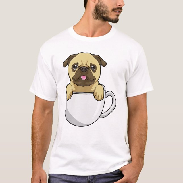 T-shirt Carlin avec la coupe du café (Devant)