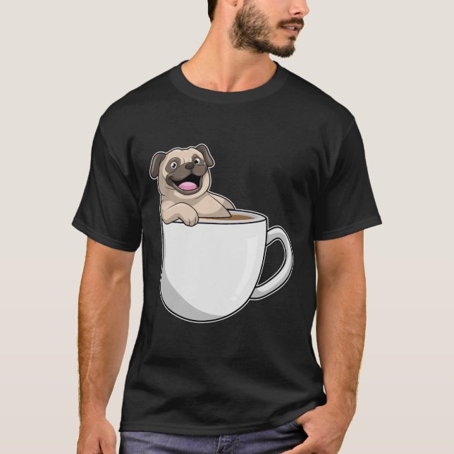 T-shirt Carlin avec la coupe du café (Devant)