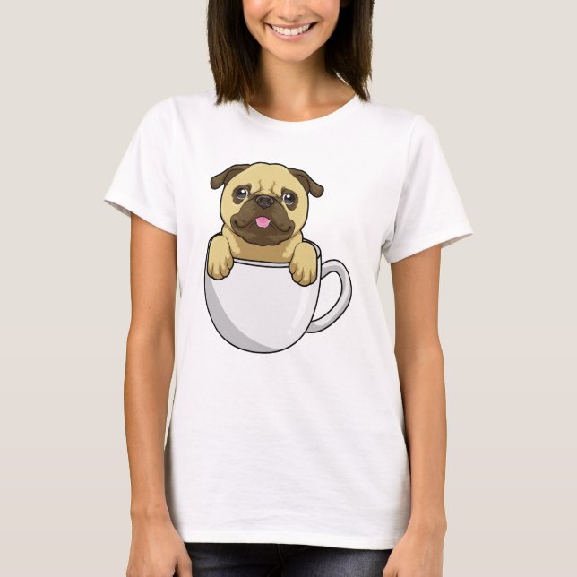 T-shirt Carlin avec la coupe du café (Devant)