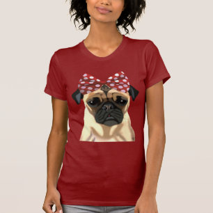 T-shirt Carlin avec l'arc tacheté rouge sur la tête 2