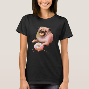 T-shirt Carlin Bouffant Mangeant un Beignet 2