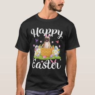T-shirt Carlin Chien Chasse aux oeufs de Pâques Carlin de