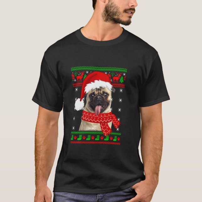 T-shirt Carlin Chien Chien Chiot Amoureux des chiens Vilai (Devant)