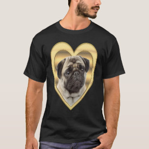 T-shirt Carlin Chien Coeur Mops Carlin 2