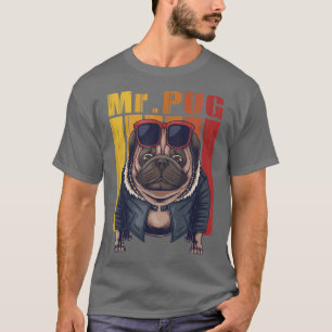 T-shirt carlin chien cool illustration vectorielle
