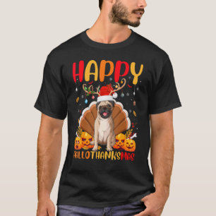 T-shirt Carlin Chien Happy Carlin Hellothanksmas