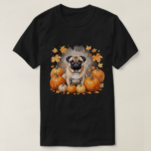 T-shirt Carlin Citrouille Thanksgiving Automne Halloween A