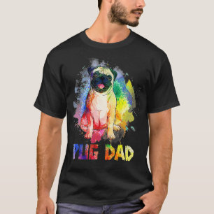 T-shirt Carlin coloré Papa Drôle Carlin Amoureux des chien
