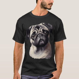 T-shirt Carlin dans l'art de l'IA réalisé dans la palette