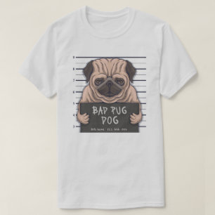 T-shirt Carlin de derpy mauvais