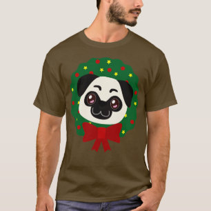 T-shirt Carlin de la couronne de Noël