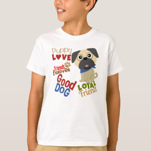 T-shirt Carlin Dog meilleur ami