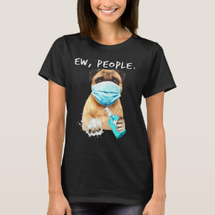 T-shirt Carlin Ew Personnes Chien Portant Un Masque Visage