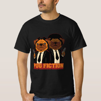 T-shirt Carlin Fiction Parody Chien