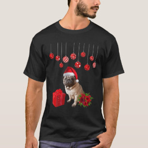 T-shirt Carlin laid Père Noël drôle Costume de Noël 20